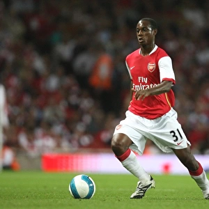 Arsenal's Justin Hoyte Celebrates in Arsenal's 3-0 Victory over Sparta Prague in the UEFA Champions League, 2007