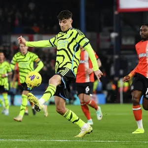 Arsenal's Kai Havertz in Action against Luton Town in the Premier League, December 2023 Arsenal's Kai Havertz in Action against Luton Town in the Premier League, December 2023