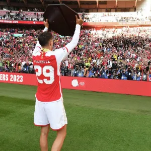 Arsenal's Kai Havertz Reacts after the Community Shield Match against Manchester City, 2023-24 Arsenal's Kai Havertz Reacts after the Community Shield Match against Manchester City, 2023-24
