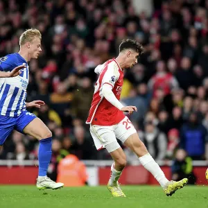 Arsenal FC Print of Kai Havertz Scoring Second Goal Arsenal FC Print of Kai Havertz Scoring Second Goal