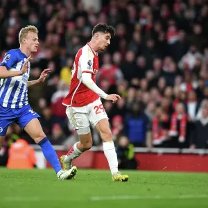 Arsenal's Kai Havertz Scores His Second Goal: Arsenal 2-0 Brighton (2023-24 Premier League)