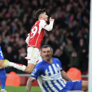 Arsenal's Kai Havertz Scores Second Goal Against Brighton & Hove Albion in 2023-24 Premier League