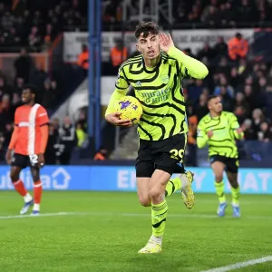 Arsenal's Kai Havertz Scores Thriller: 2023-24 Premier League's Luton Town Match Arsenal's Kai Havertz Scores Thriller: 2023-24 Premier League's Luton Town Match