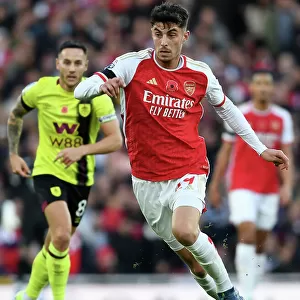 Arsenal's Kai Havertz Scores Thriller at Emirates: Arsenal FC vs Burnley FC (2023-24)
