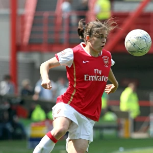 Arsenal's Karen Carney Celebrates in FA Womens Cup Final Victory over Leeds United (5/5/08)