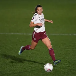 Arsenal's Katie McCabe in Action against Chelsea during FA WSL Clash