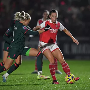 Arsenal's Katie McCabe in Action: FA Super League Clash Against Liverpool Women