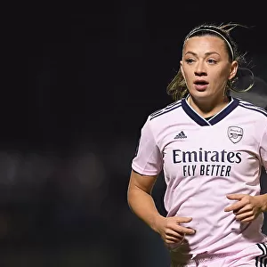 Arsenal's Katie McCabe in Action against West Ham United in Barclays Women's Super League