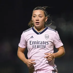 Arsenal's Katie McCabe in Action against West Ham United in Barclays Women's Super League Arsenal's Katie McCabe in Action against West Ham United in Barclays Women's Super League