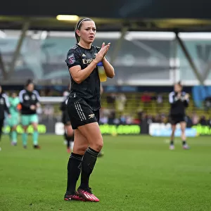 Arsenal's Katie McCabe Reacts After Manchester City vs Arsenal, FA Women's Super League 2022-23
