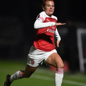 Arsenal's Katrine Veje in Action against Birmingham City Women in FA WSL Continental Tyres Cup Arsenal's Katrine Veje in Action against Birmingham City Women in FA WSL Continental Tyres Cup