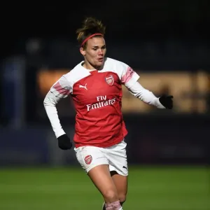 Arsenal's Katrine Veje in Action during FA WSL Continental Tyres Cup Match Arsenal's Katrine Veje in Action during FA WSL Continental Tyres Cup Match