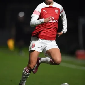 Arsenal's Katrine Veje in Action during FA WSL Continental Tyres Cup Match Arsenal's Katrine Veje in Action during FA WSL Continental Tyres Cup Match