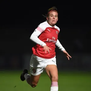 Arsenal's Katrine Veje in Action during FA WSL Continental Tyres Cup Match against Birmingham City Arsenal's Katrine Veje in Action during FA WSL Continental Tyres Cup Match against Birmingham City