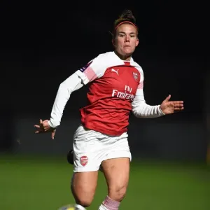 Arsenal's Katrine Veje in Action during FA WSL Cup Match against Birmingham City Arsenal's Katrine Veje in Action during FA WSL Cup Match against Birmingham City