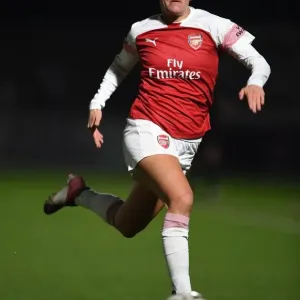 Arsenal's Katrine Veje in Action during FA WSL Match Arsenal's Katrine Veje in Action during FA WSL Match