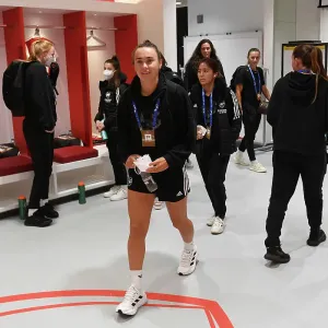 Arsenal's Kaylan Marckese Gears Up in Emirates Changing Room Ahead of Champions League Clash Arsenal's Kaylan Marckese Gears Up in Emirates Changing Room Ahead of Champions League Clash