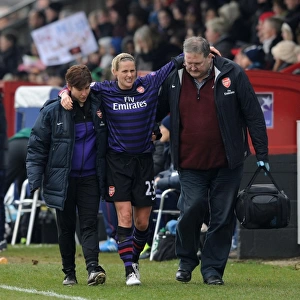 Arsenal's Kelly Smith Suffers Injury in UEFA Women's Champions League Quarterfinal against ASD Torres CF