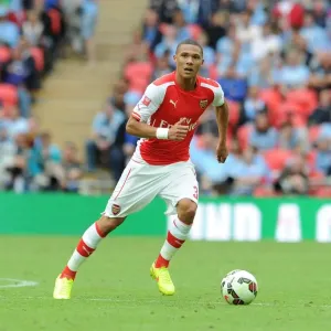 Arsenal's Kieran Gibbs in Action against Manchester City - FA Community Shield 2014/15 Arsenal's Kieran Gibbs in Action against Manchester City - FA Community Shield 2014/15