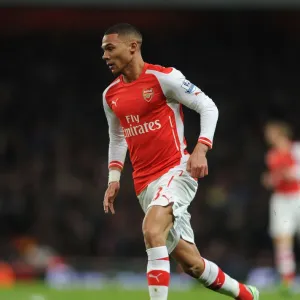 Arsenal's Kieran Gibbs in Action Against Newcastle United - Premier League 2014/15 Arsenal's Kieran Gibbs in Action Against Newcastle United - Premier League 2014/15
