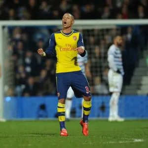 Arsenal's Kieran Gibbs in Action against Queens Park Rangers (2015)