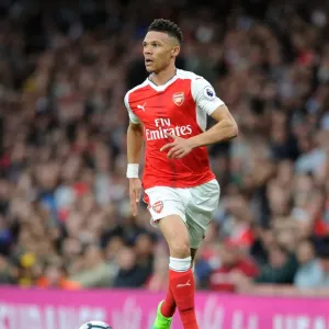 Arsenal's Kieran Gibbs in Action Against Sunderland (2016-17)