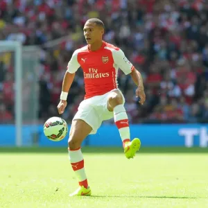 Arsenal's Kieran Gibbs Celebrates FA Community Shield Victory Over Manchester City, 10/8/14 Arsenal's Kieran Gibbs Celebrates FA Community Shield Victory Over Manchester City, 10/8/14