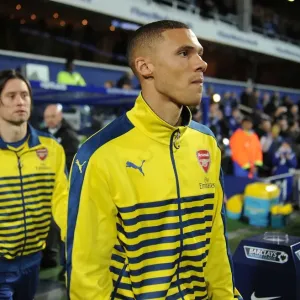 Arsenal's Kieran Gibbs Prepares for Queens Park Rangers Clash (2014-15)