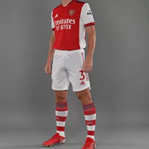 Arsenal's Kieran Tierney at 2021-22 Team Photocall