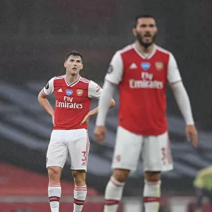 Arsenal's Kieran Tierney in Action: Arsenal vs Leicester City (2019-20 Premier League)