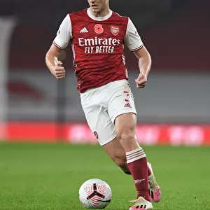 Arsenal's Kieran Tierney in Action: Arsenal vs Aston Villa, Premier League 2020-21