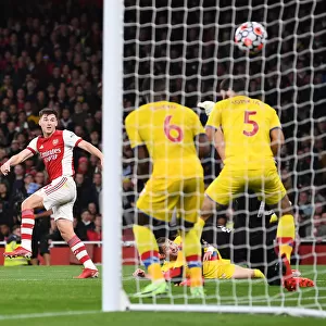 Arsenal's Kieran Tierney in Action: Arsenal vs Crystal Palace, Premier League 2021-22