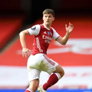 Arsenal's Kieran Tierney in Action: Arsenal vs. Watford, Premier League 2019-2020