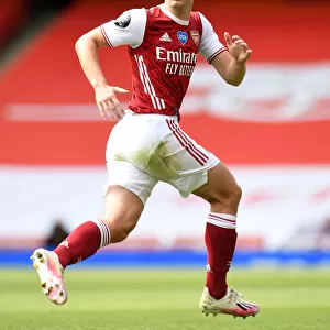 Arsenal's Kieran Tierney in Action: Arsenal vs. Watford (2019-20 Premier League)