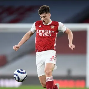 Arsenal's Kieran Tierney in Action Print Arsenal's Kieran Tierney in Action Print