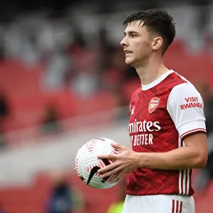 Arsenal's Kieran Tierney in Action Against Sheffield United: A Behind-Closed-Doors Battle (2020-21)