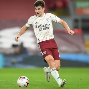 Kieran Tierney Print - Liverpool vs Arsenal 2020-21 Premier League Kieran Tierney Print - Liverpool vs Arsenal 2020-21 Premier League