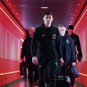 Arsenal's Kieran Tierney Arrives at Emirates Stadium Ahead of Arsenal v Crystal Palace (2022-23)