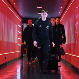 Arsenal's Kieran Tierney Arrives at Emirates Stadium Ahead of Arsenal vs. Crystal Palace (2022-23)