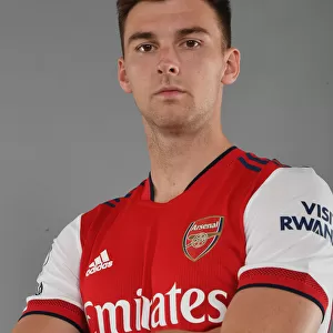Arsenal's Kieran Tierney at Arsenal's 2021-22 Team Photocall