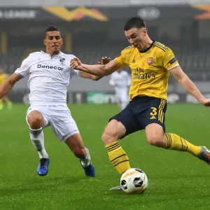Arsenal's Kieran Tierney Clashes with Vitoria Guimaraes in Europa League Showdown Arsenal's Kieran Tierney Clashes with Vitoria Guimaraes in Europa League Showdown