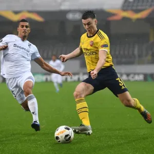 Arsenal's Kieran Tierney Faces Off Against Vitoria Guimaraes in Europa League Clash Arsenal's Kieran Tierney Faces Off Against Vitoria Guimaraes in Europa League Clash
