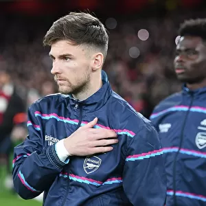 Arsenal's Kieran Tierney Gears Up for Arsenal vs. West Ham United (2022-23)