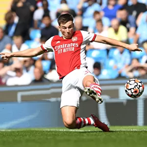 Arsenal's Kieran Tierney Goes Head-to-Head with Manchester City in Premier League Battle