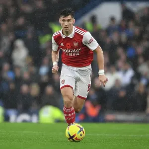 Arsenal FC Print - Kieran Tierney at Chelsea v Arsenal 2022-23
