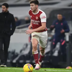 Arsenal's Kieran Tierney Goes Head-to-Head with Tottenham Hotspur in Premier League Battle (December 2020) Arsenal's Kieran Tierney Goes Head-to-Head with Tottenham Hotspur in Premier League Battle (December 2020)