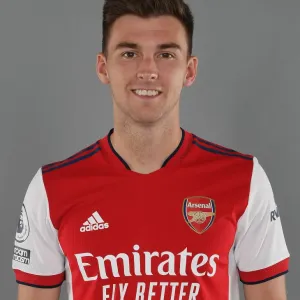 Arsenal FC Print of Kieran Tierney at London Colney Training Ground Arsenal FC Print of Kieran Tierney at London Colney Training Ground