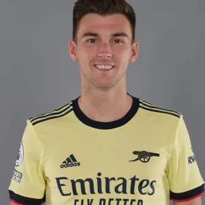 Arsenal FC Print of Kieran Tierney in Training Arsenal FC Print of Kieran Tierney in Training