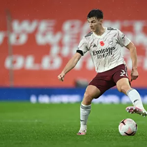Arsenal's Kieran Tierney at Manchester United: 2020-21 Premier League Clash (Behind Closed Doors)
