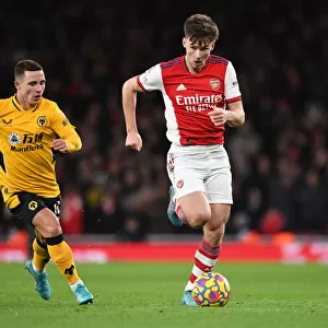 Arsenal's Kieran Tierney Outwits Daniel Podence: Premier League Victory at Emirates Stadium